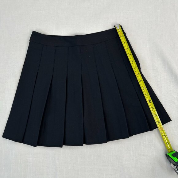 NWOT Black pleated Mini skirt With Shorts Size XS - Picture 4 of 8